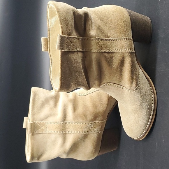 Sundance Leather Suede Western Ankle Boots EU 40 US 9-9.5 - Picture 6 of 13